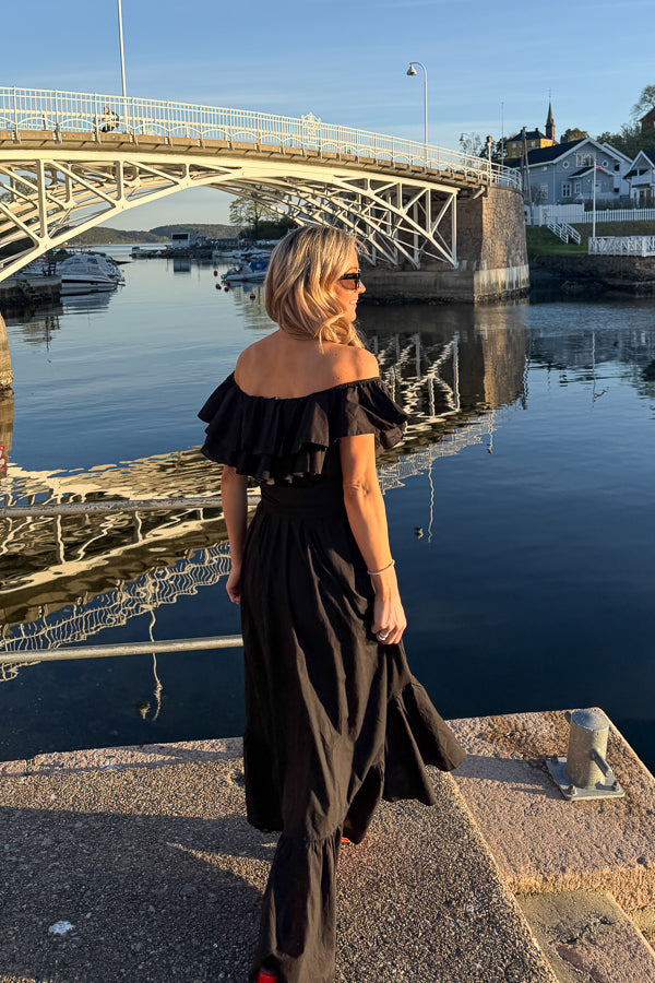 Cotton Senorita Dress Washed Black