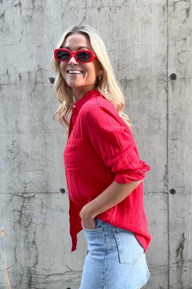 Ellis Shirt Cherry