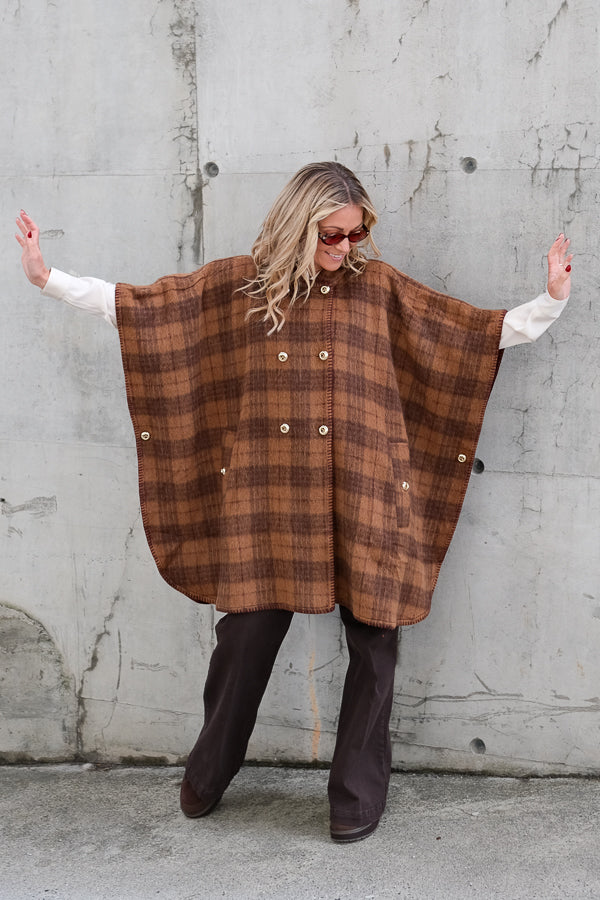Tailored Cape Autumn Checks