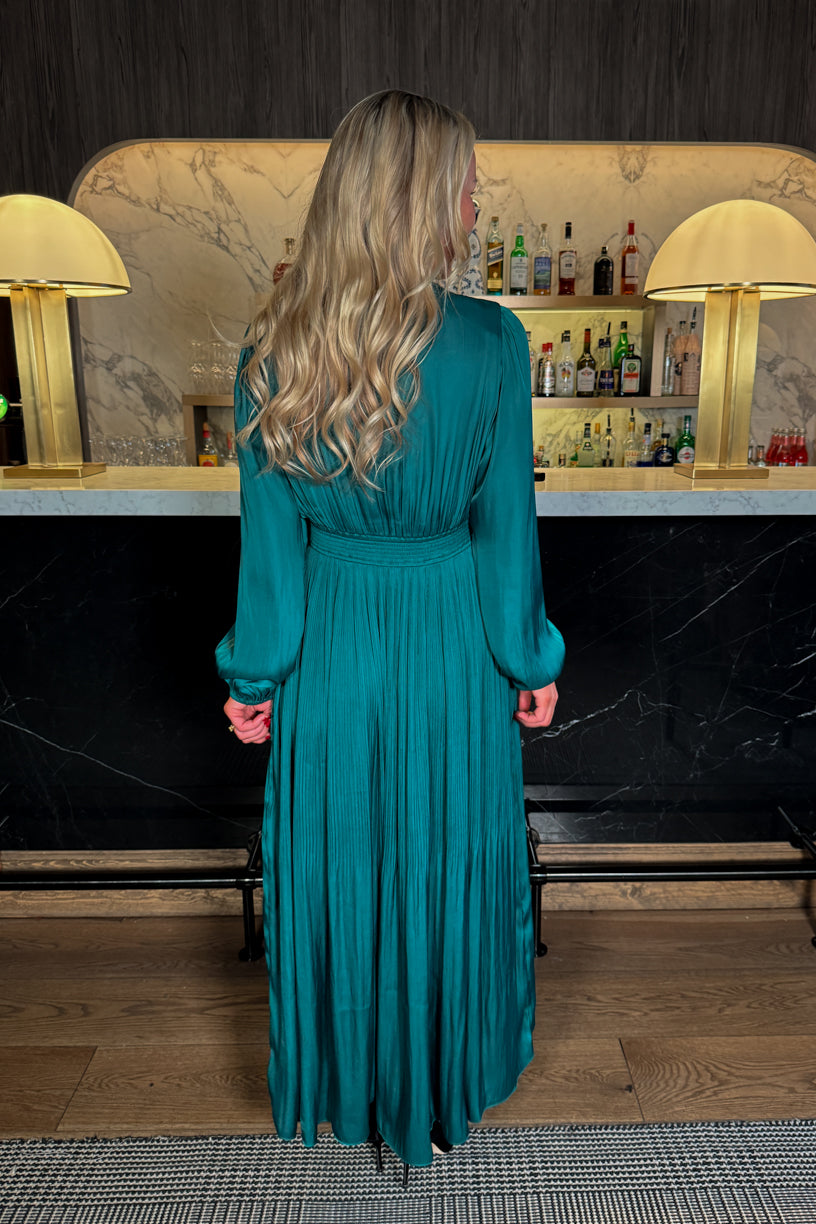 Alisson Solid Dress Green