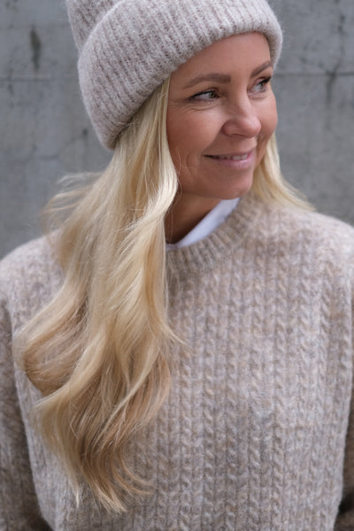 Ayla Beanie Light Taupe