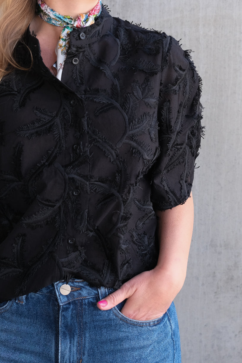 Seena Short Sleeve Shirt Black