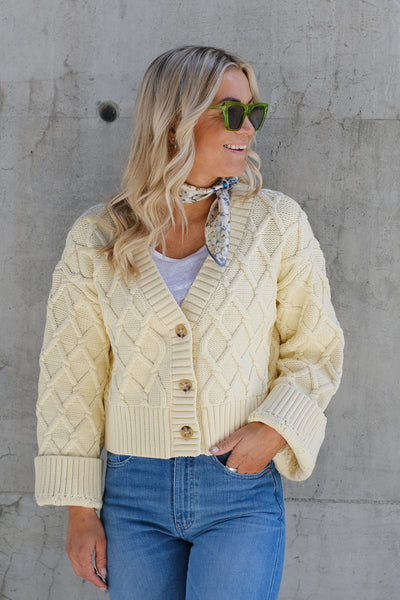 Knitted Cardigan Eggshell