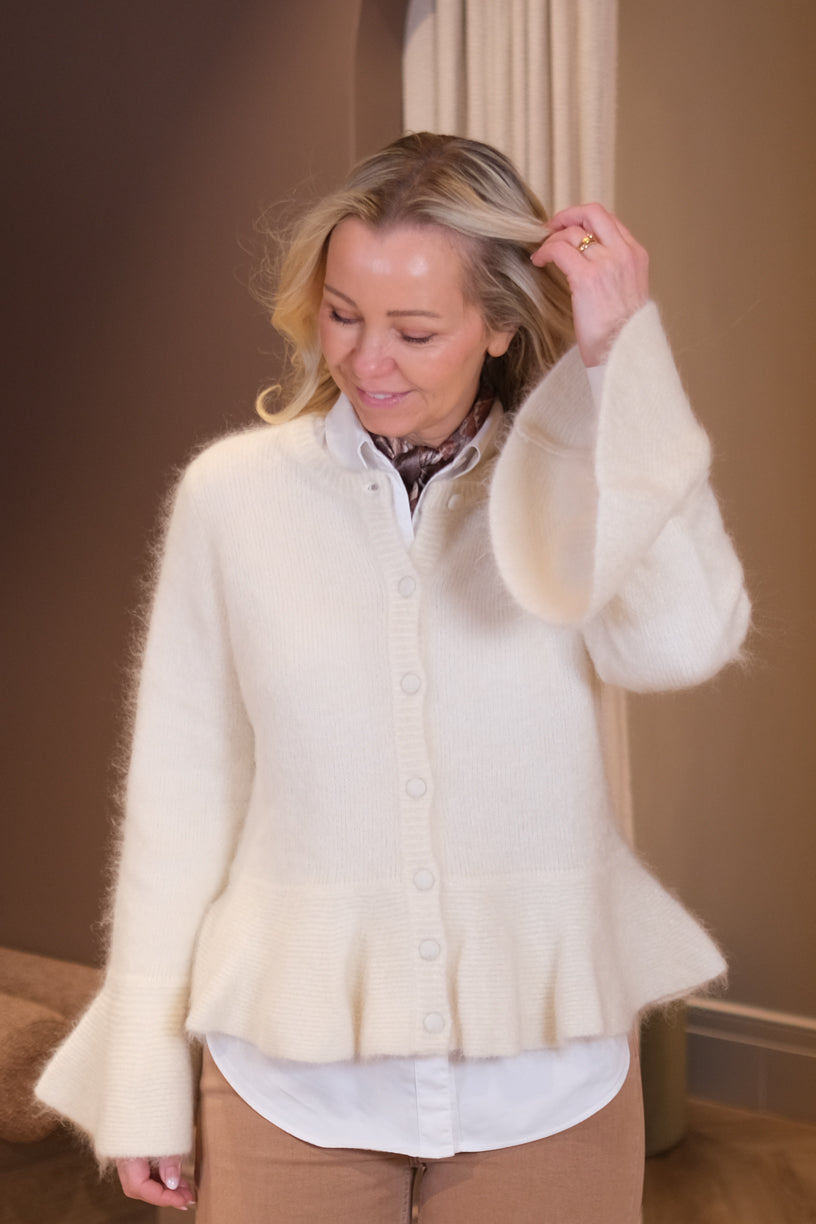 Maren Chunky Cardigan Bright White