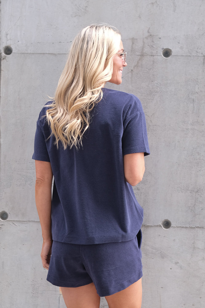 Monet Terry Shirt Dark Navy