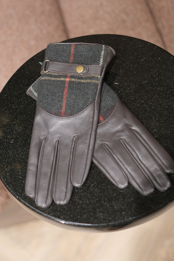 Dee Tartan Glove Brown