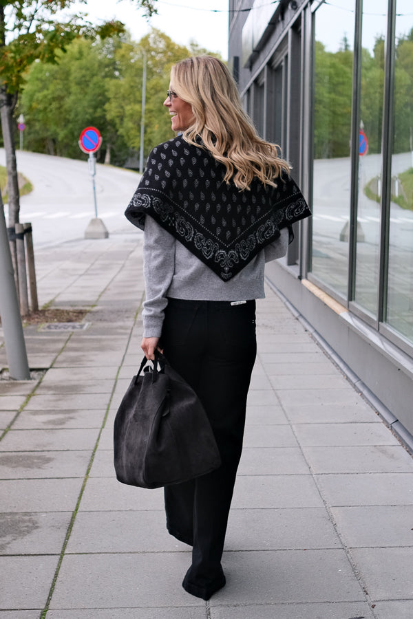 Sac Large Suede Ebony