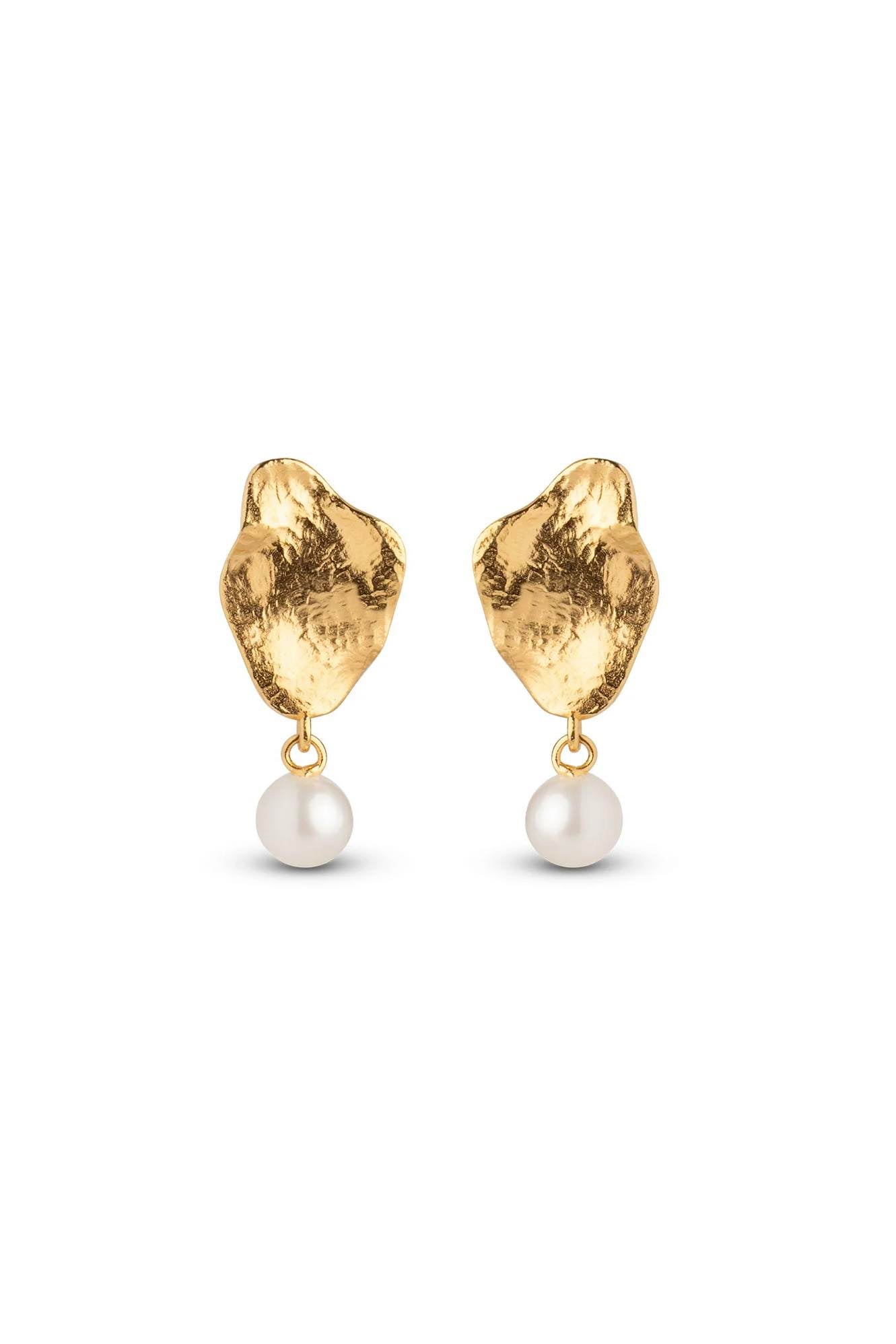 Earring Caia Small Gold Pearl