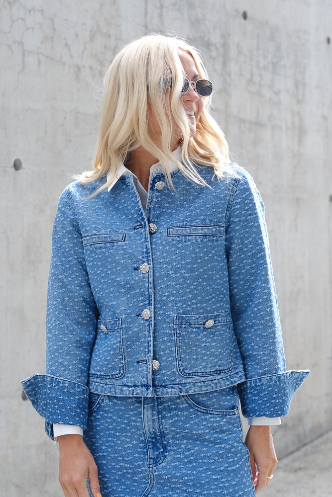 Angola Denim Jacket Blue Denim