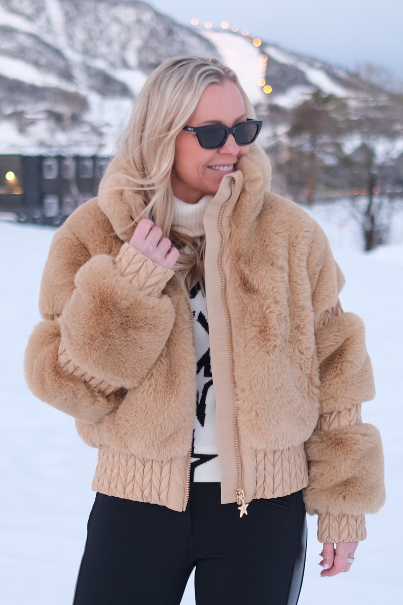 Furry Ski Jacket Caramello