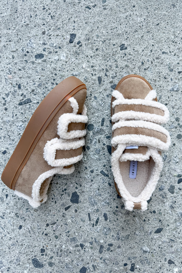 Shearling Low Velcro Light Beige