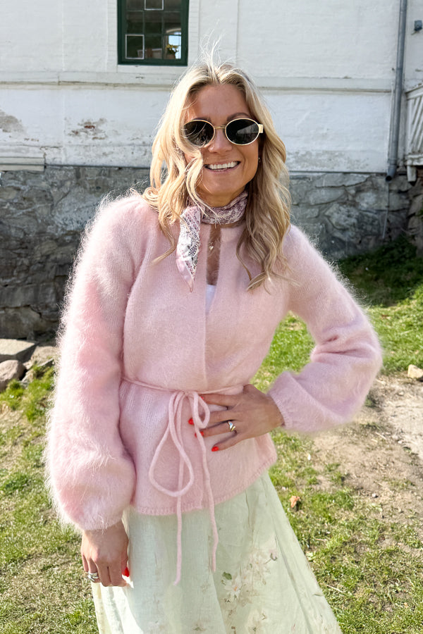 Fredrikke Chunky Cardigan Pink