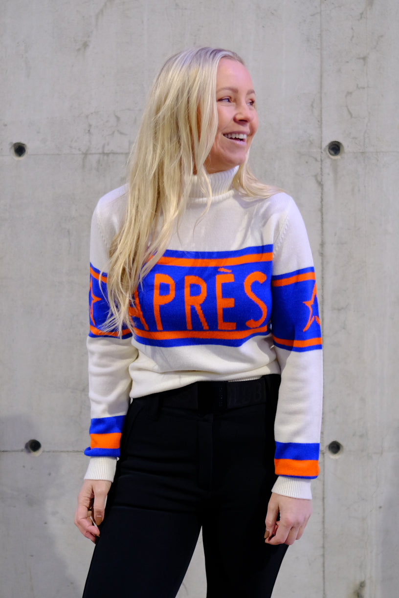 Schild Sweater Apres Navy/Orange