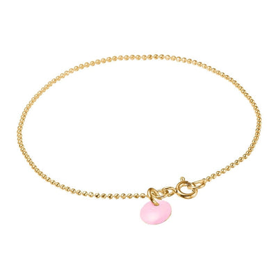 Bracelet Ball Chain Flamingo Gold