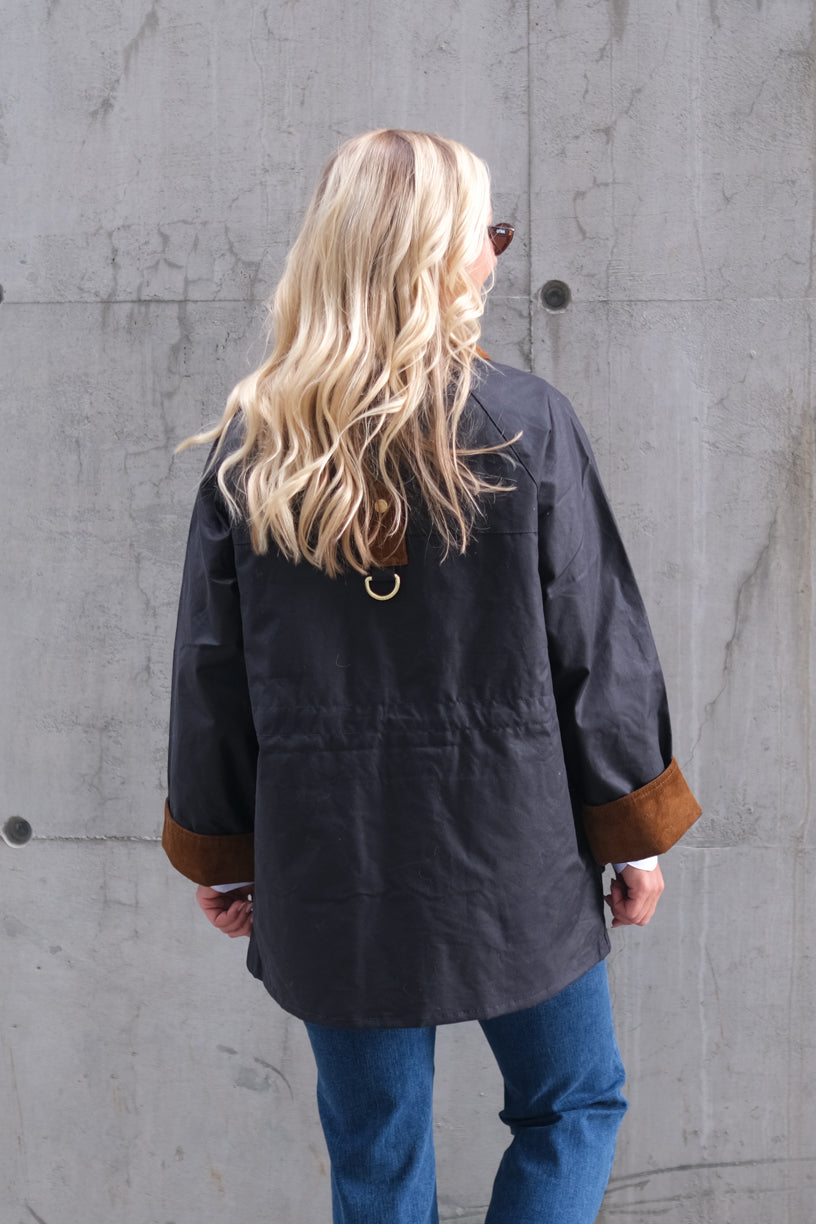Treeton Wax Jacket Navy