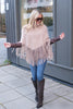 Nikola Chunky Poncho Hazel Beige
