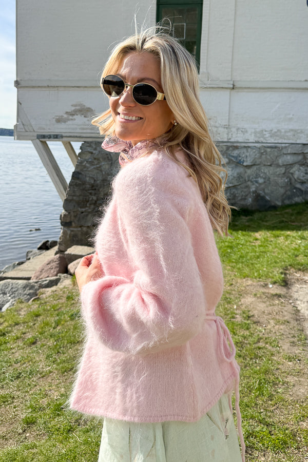 Fredrikke Chunky Cardigan Pink
