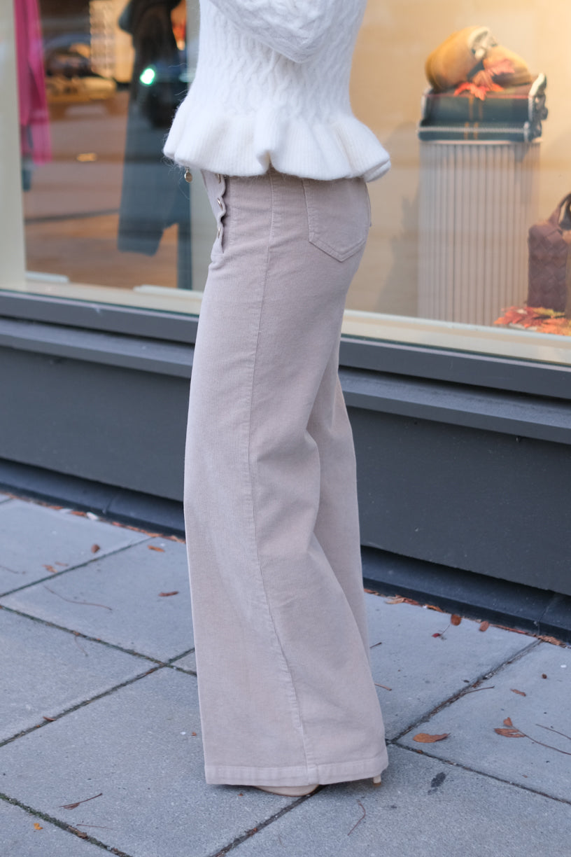 Giudith Pants Corduroy Taupe