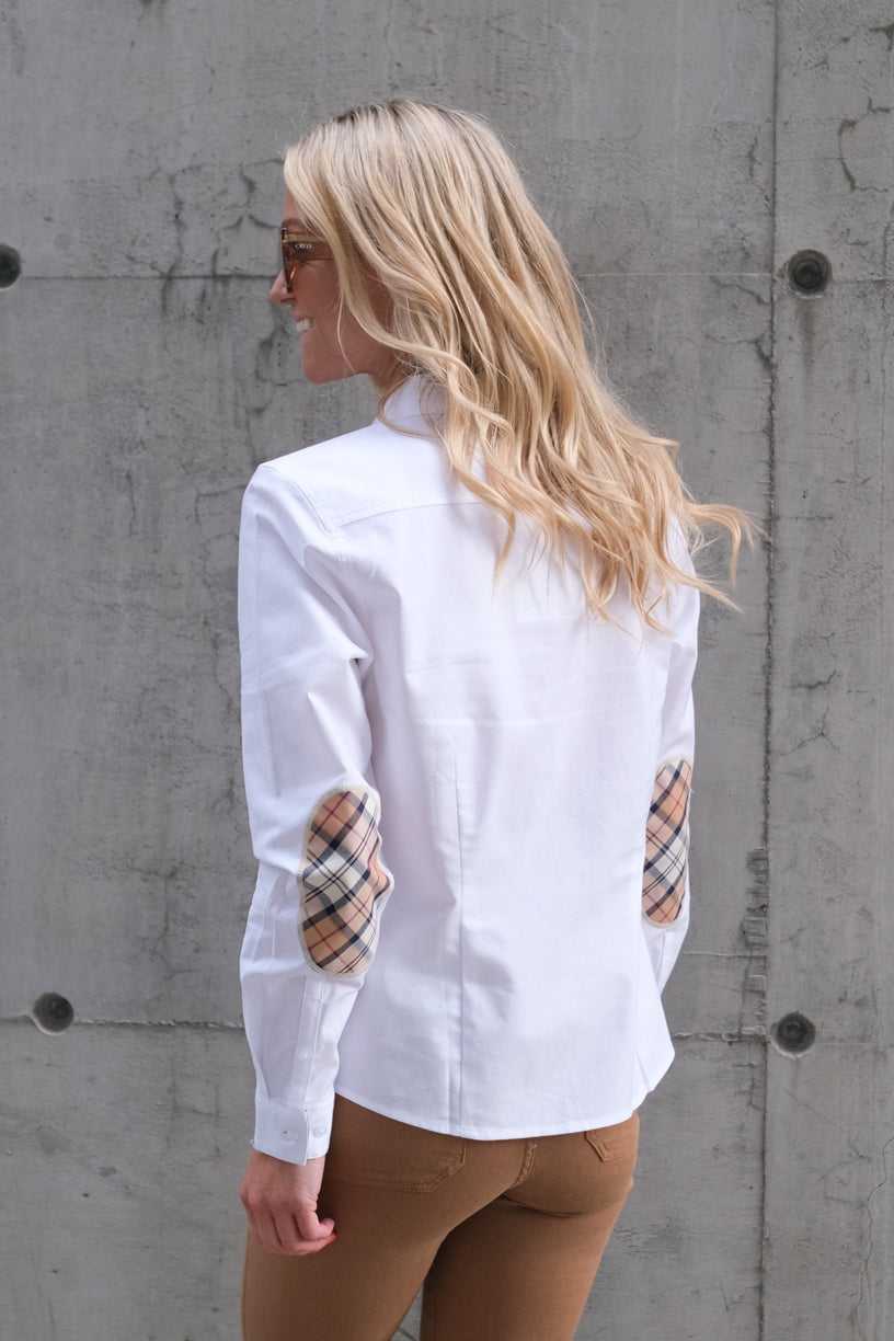 Lavender Shirt White