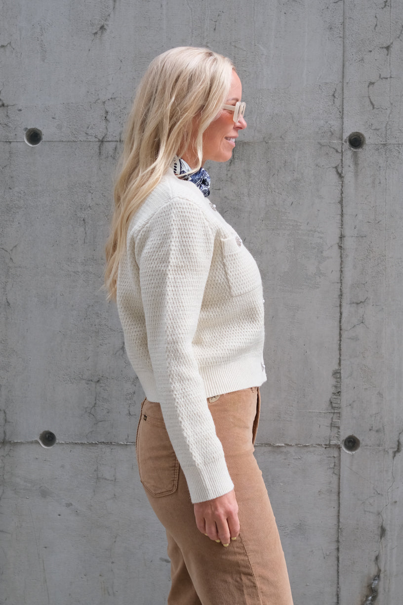 Gabor Cardigan Blanc Casse
