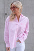 Venice Seersucker Classic Shirt Pink Stripe