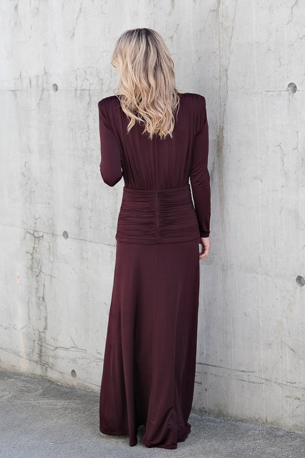 Novi Dress Chocolate Plum