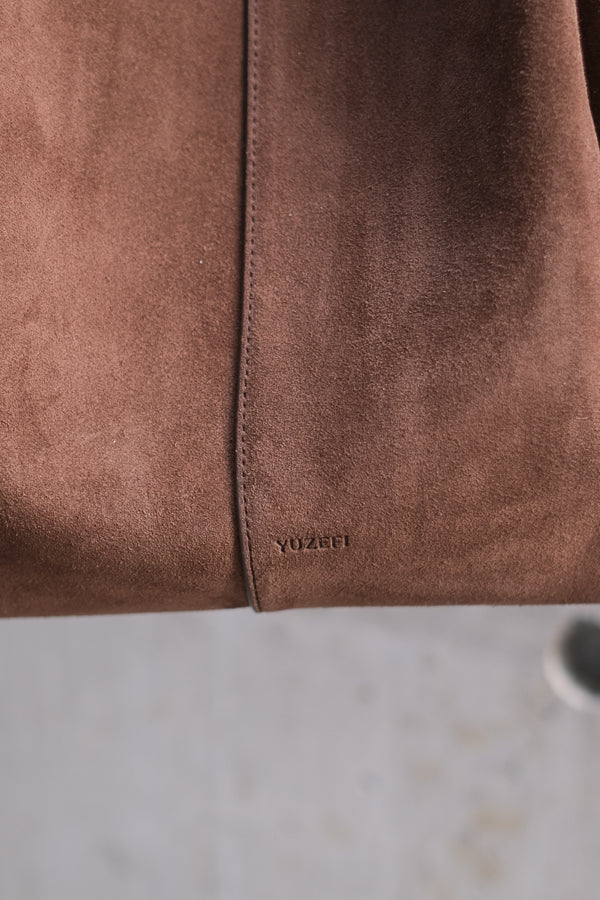 Large Mochi Chocolate Suede