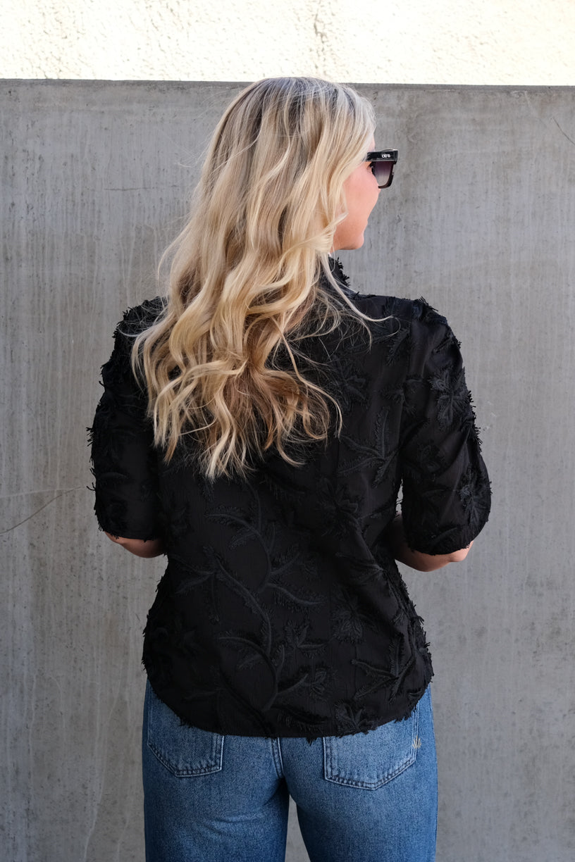 Seena Short Sleeve Shirt Black