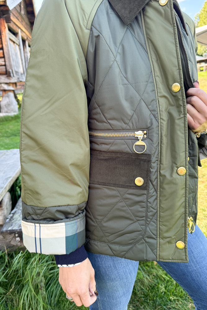 Martha Quilted Jacket Olive