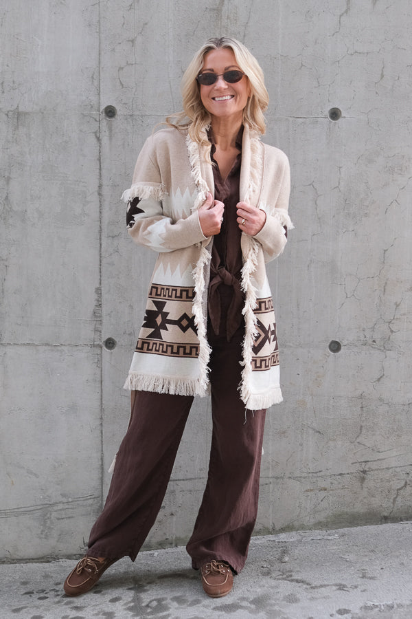 Avy Cardigan Sand Mix