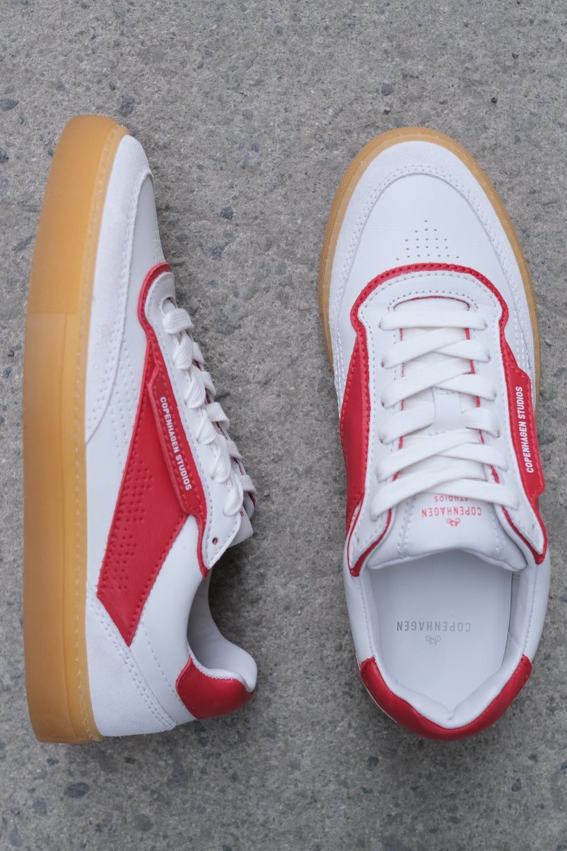 CPH90 Leather Mix White/Red