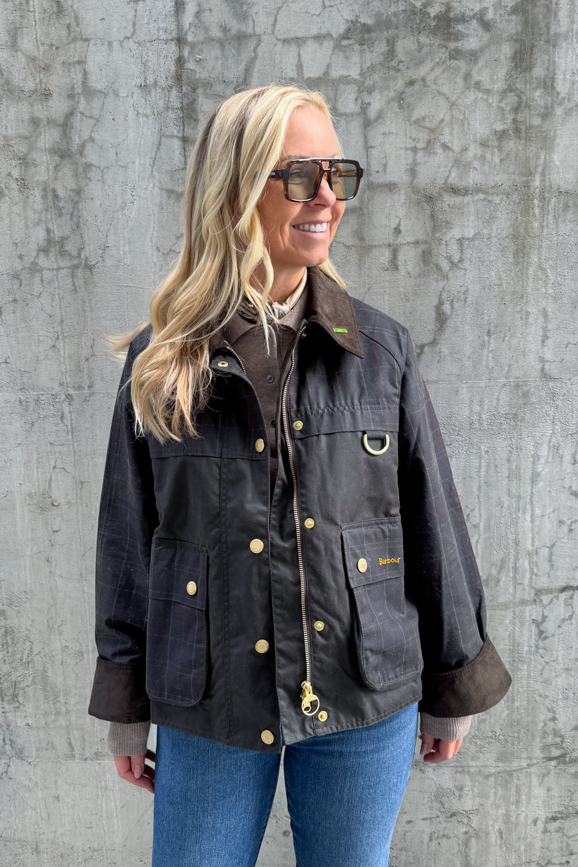 Tartan Icons Spey Waxed Jacket Olive
