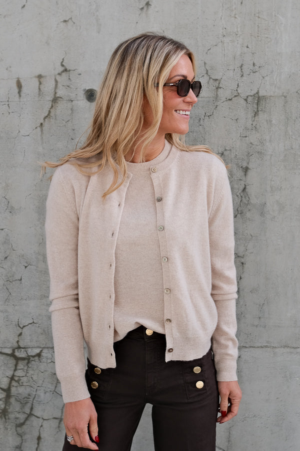 Judith Knit Cardigan Beige
