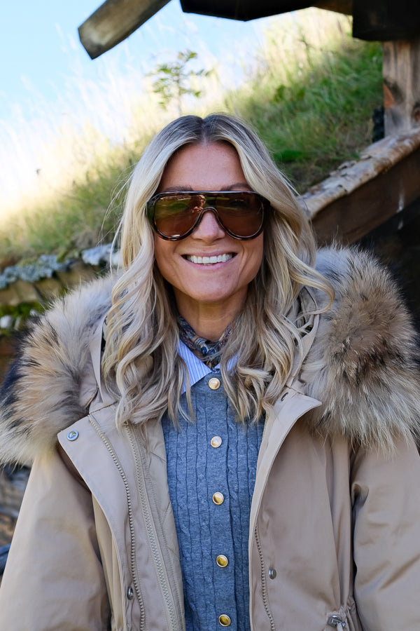 Padded Maxi Parkas Camel