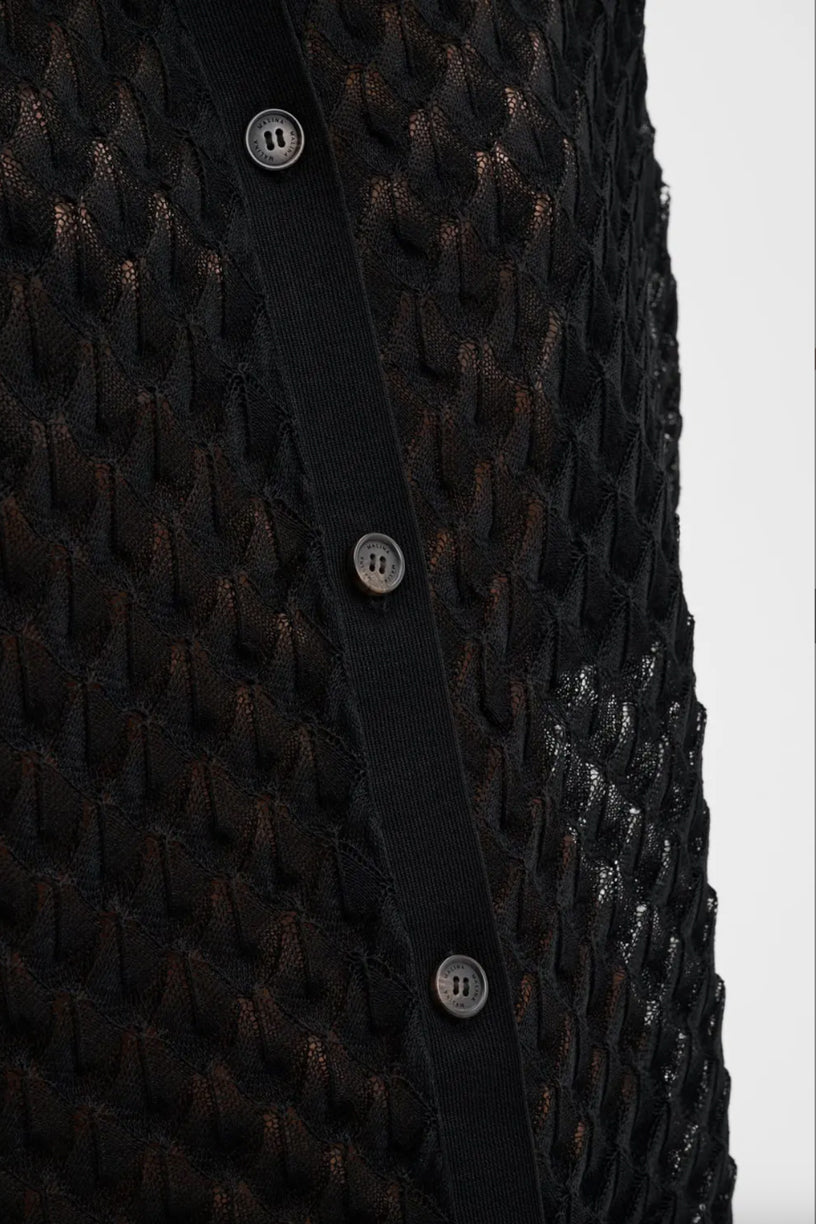 Moa Oversized Knitted Shirt Black