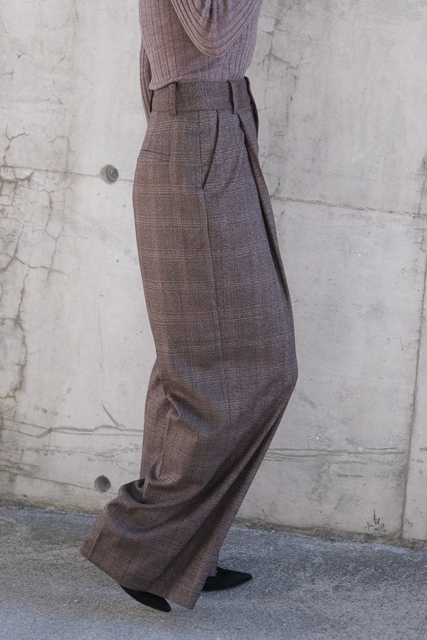 Maelle Trousers Brown Check