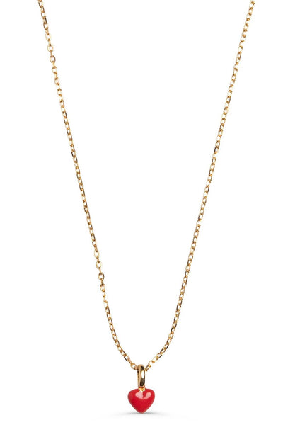 Necklace Amore Gold Red