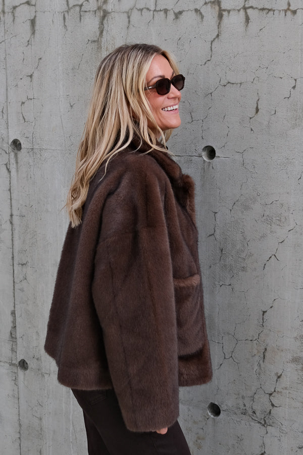 Faje Faux Mink Choco