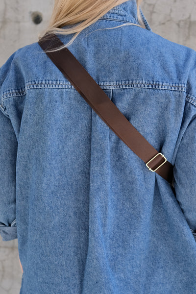 Fuskepels Fanny Pack Brun