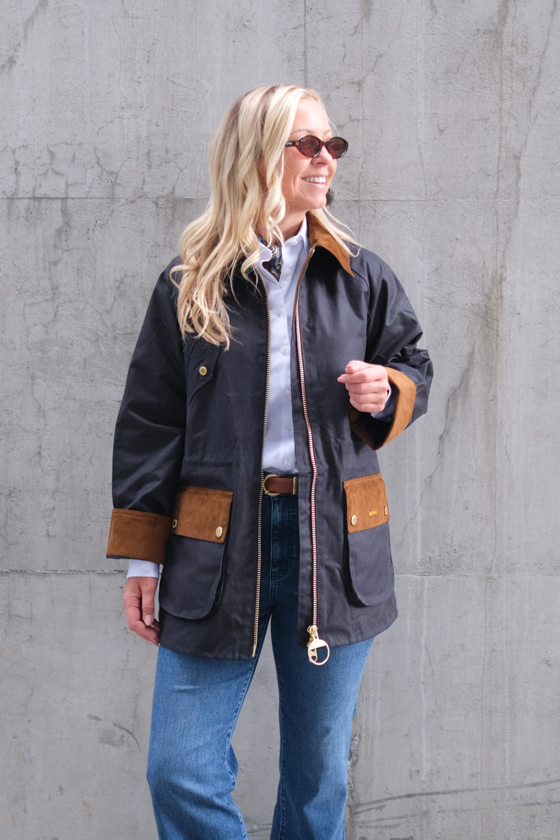 Treeton Wax Jacket Navy