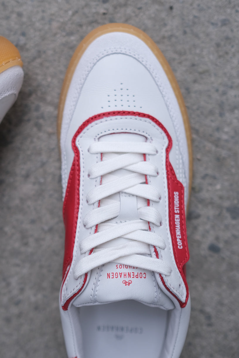 CPH90 Leather Mix White/Red