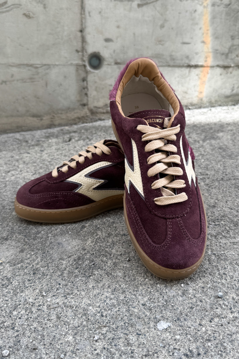 Kit Club Sneakers Purple Suede Mauve Horsy Backtab
