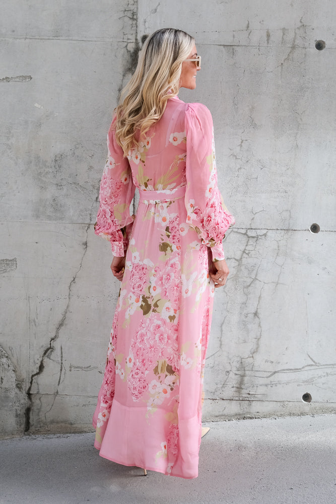 Organza Belt Dress Cherry Blossom