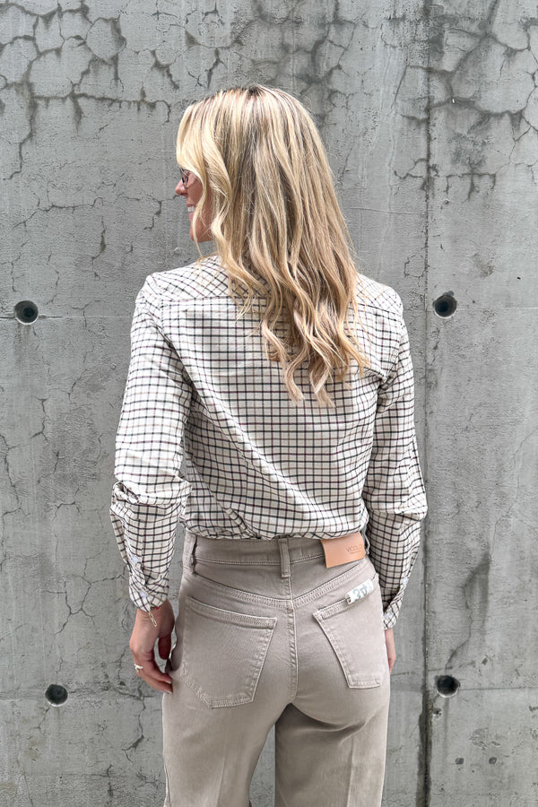 Woodside Check Shirt Birch Tattersall