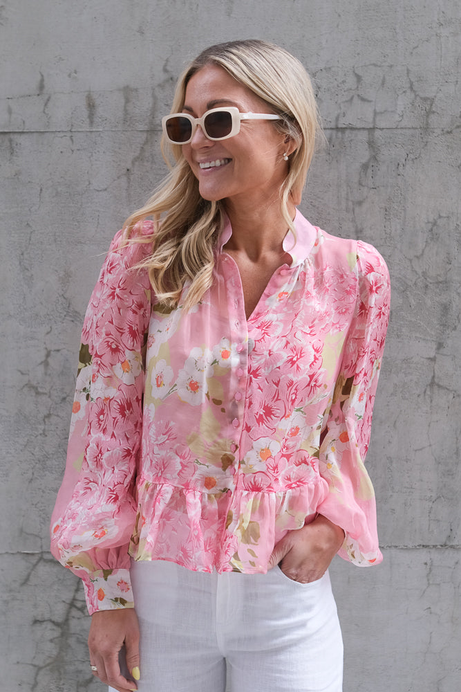 Organza Shirt Cherry Blossom