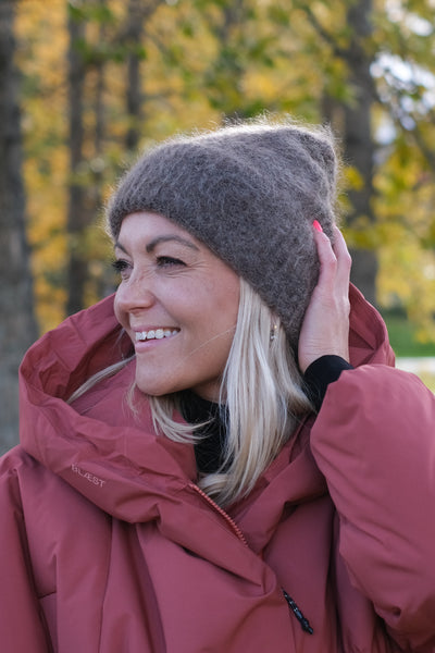 Silje Chunky Hat Brown