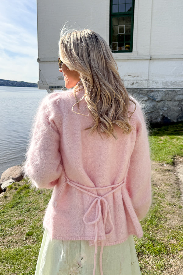 Fredrikke Chunky Cardigan Pink