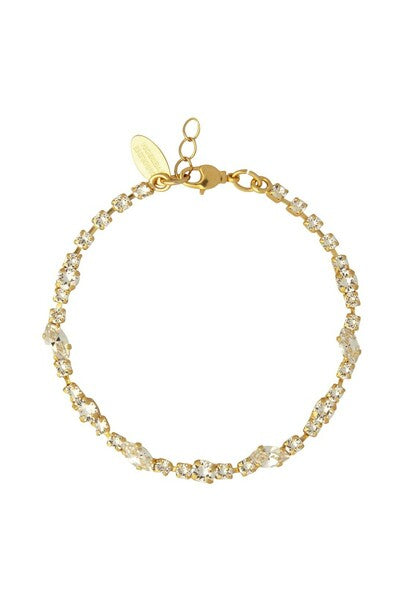 Antonia Bracelet Gold Crystal