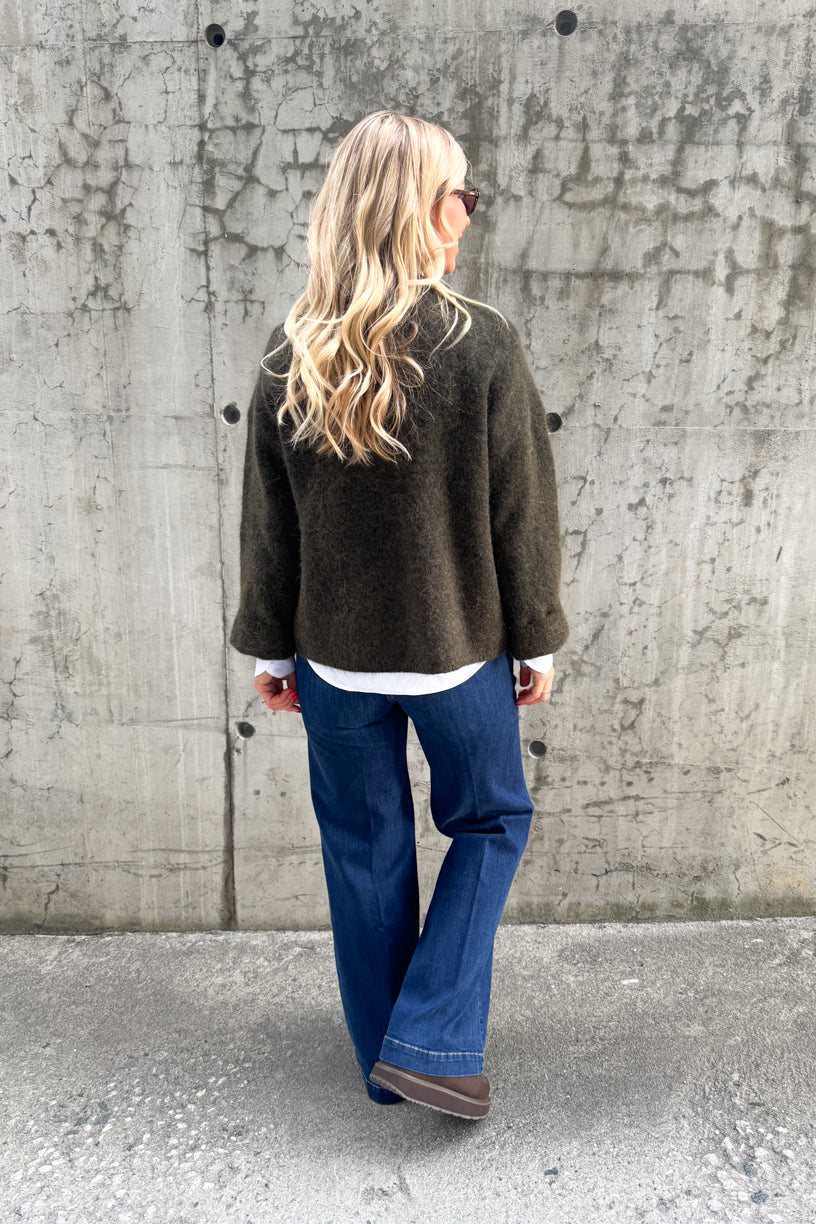 Mireya Knitted Sweater Dark Olive