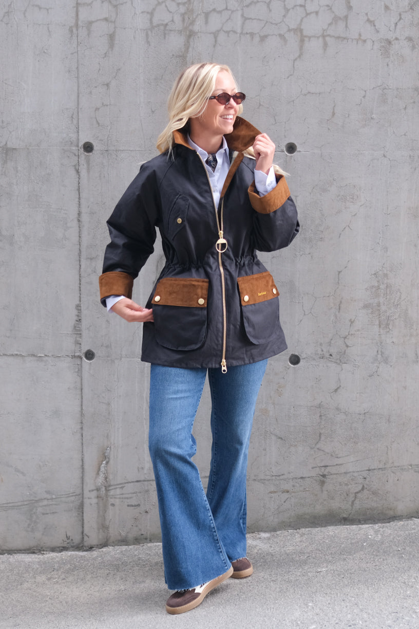 Treeton Wax Jacket Navy
